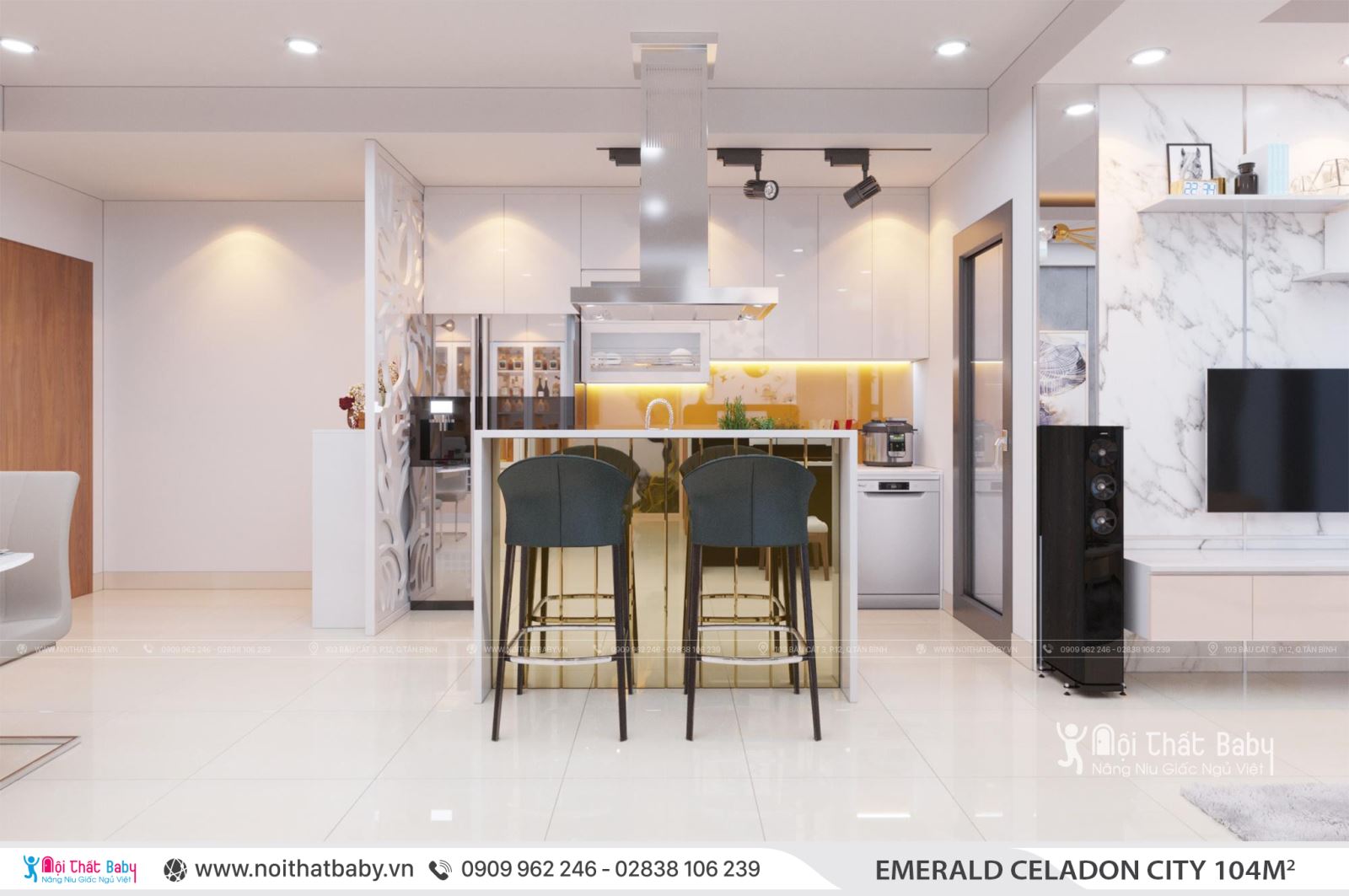 Tổng hợp các mẫu thiết kế nội thất Chung cư Emerald Celadon City
